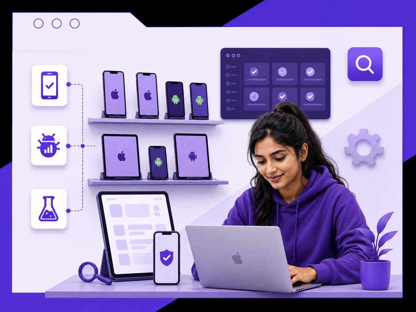 Mobile app testing across devices at Coding Warriors
