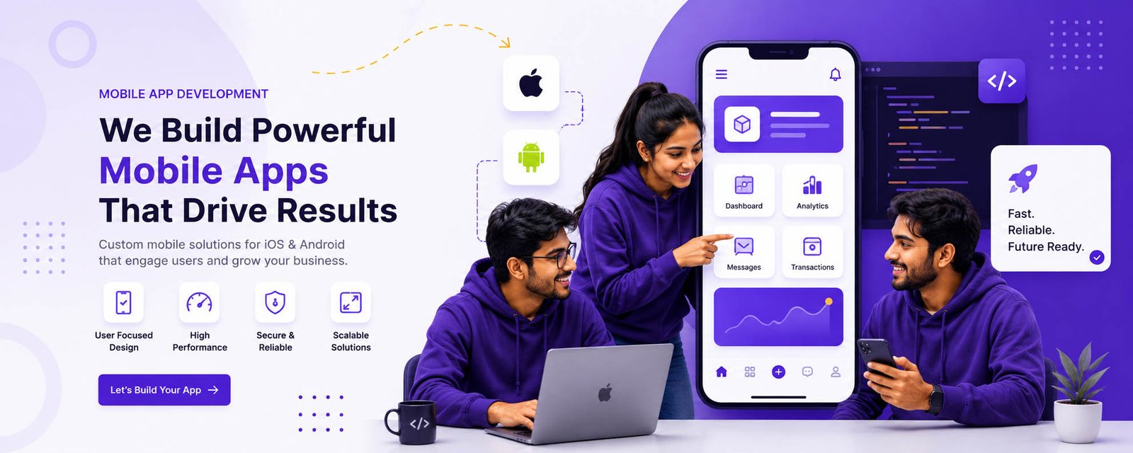Coding Warriors mobile app development team