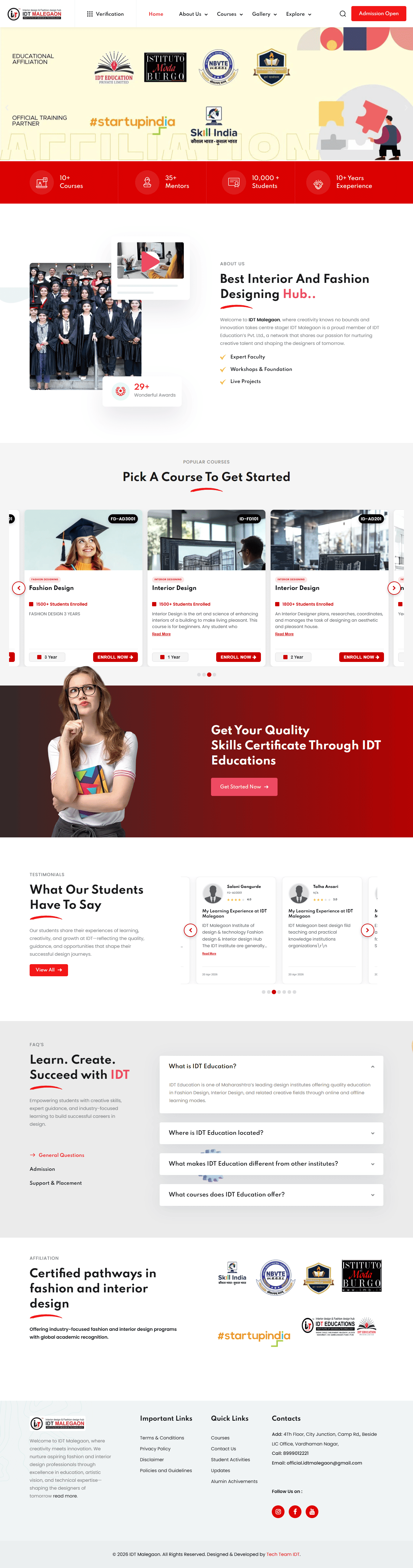 IDT Malegaon – Education & Design Platform project preview